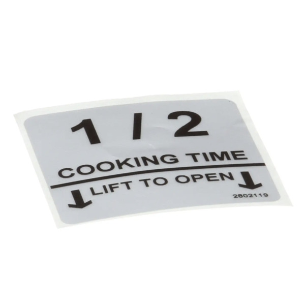 Lincoln 370032 Replacement 1/2 Cooking Time Label